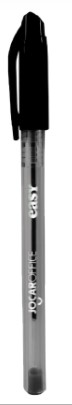 CANETA JOCAR EASY PONTA MEDIA PRETA 97681