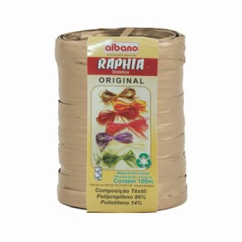 CINTA DE RAPHIA ALBANO SINTETICA MAXI 100M KRAFT