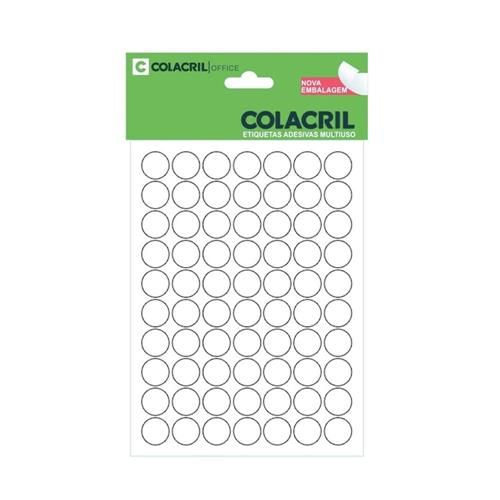 ETIQUETA COLACRIL TP13 C/420 TRANSPARENTE 6021TR
