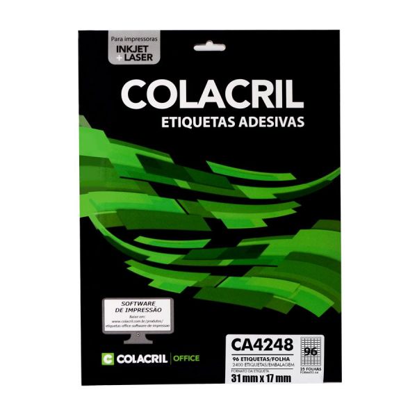 ETIQUETA COLACRIL CA4248 31X17 C/25F