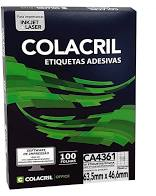 ETIQUETA COLACRIL CA4361 63,5X46,6 C/100F