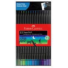 LAPIS DE COR FABER CASTELL C/15 SOFT FRIO 120715SOFTCF