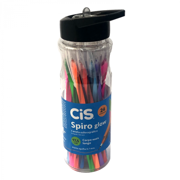 CANETA CIS SPIRO GLOW 0.7