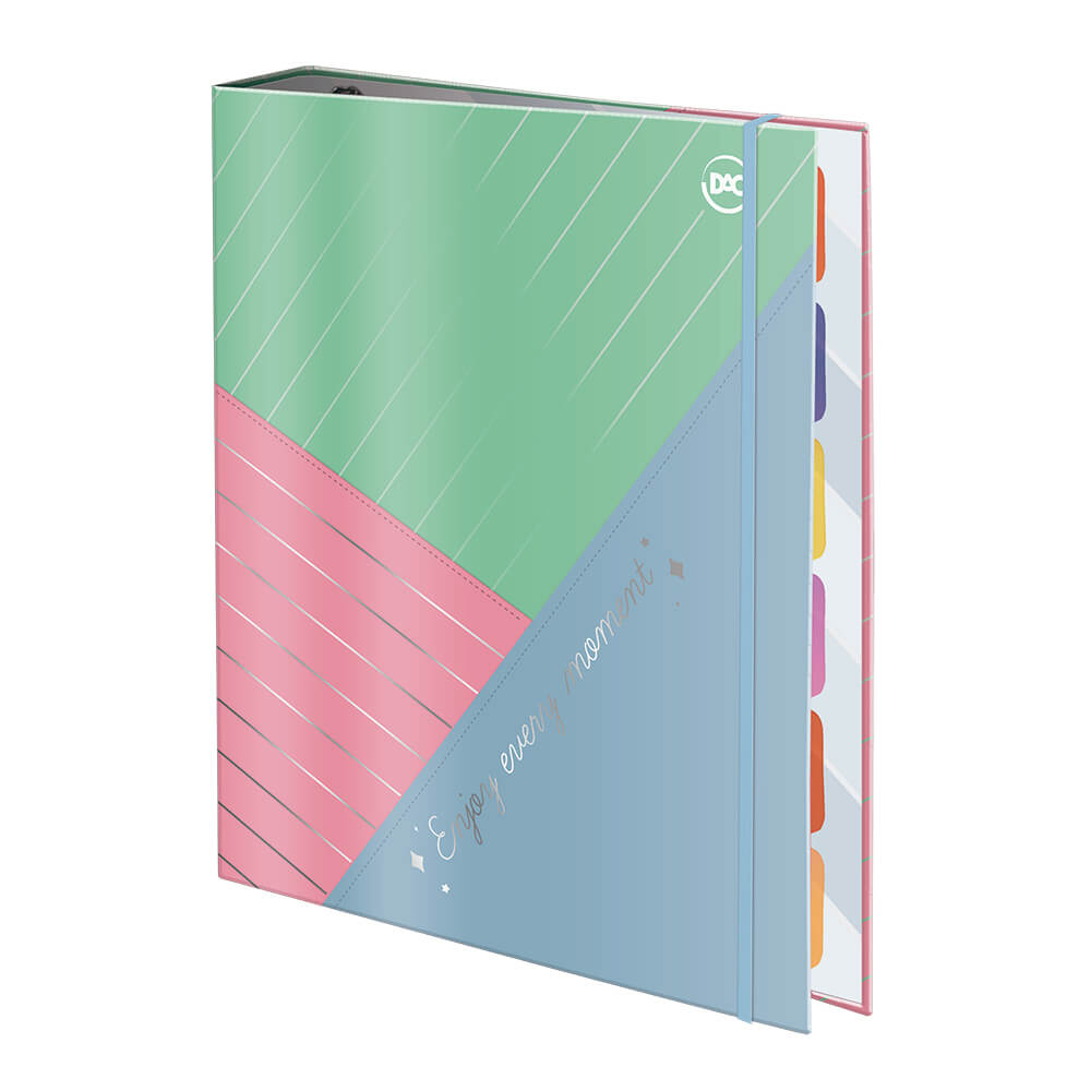 FICH¿RIO COLEGIAL COM EL¿STICO DAC ENJOY COM 48 FOLHAS