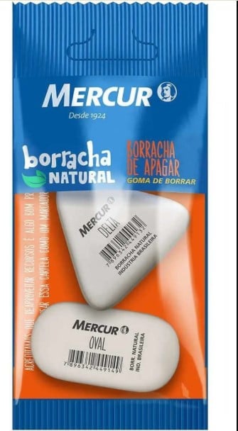 BORRACHA MERCUR DELTA/OVAL BR BLIS C/2