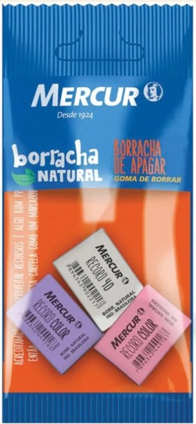 BORRACHA MERCUR BLI C/3 REC 40 COLO 1059