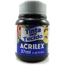 TINTA ACRILEX TECIDO 37M FOSCA 4140 520 PRETO