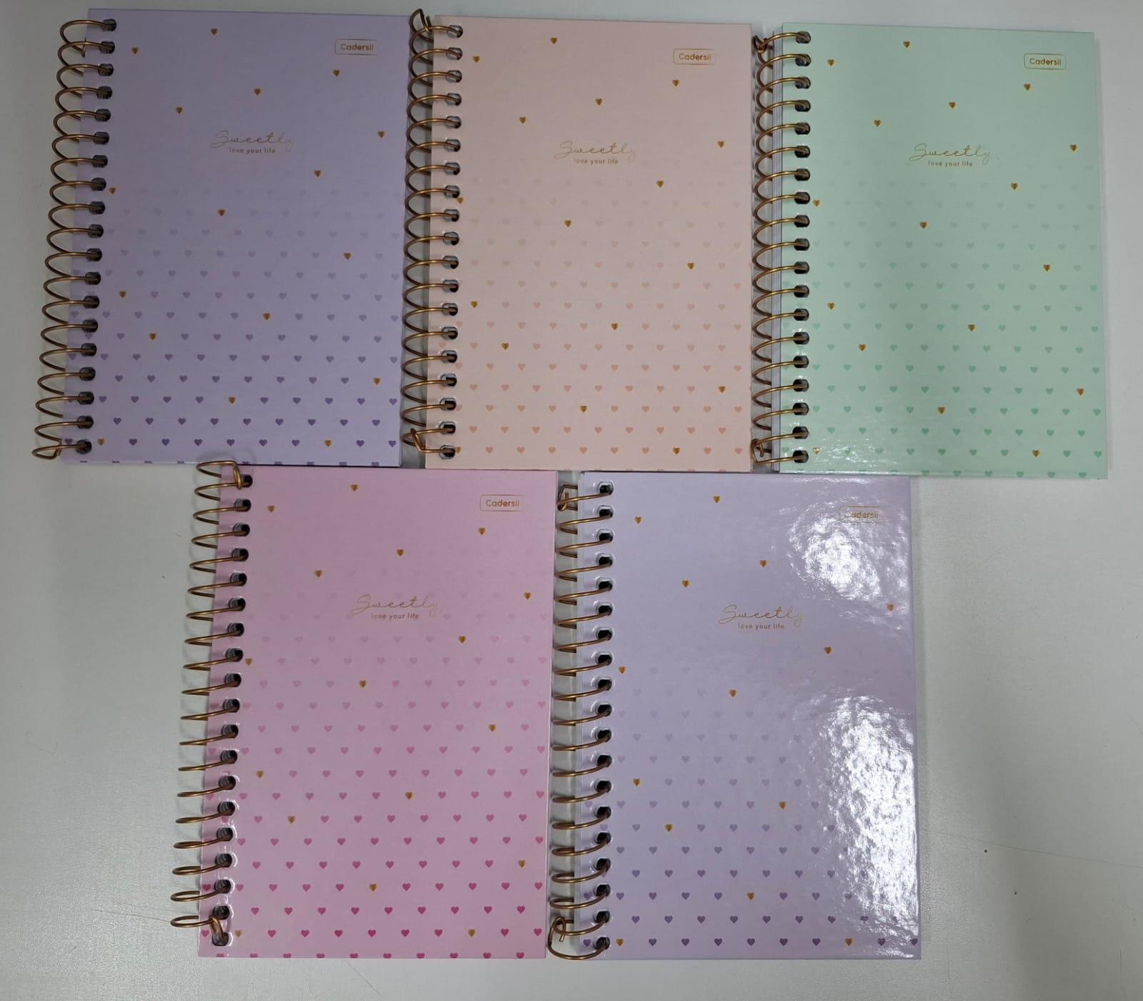 CADERNETA CADERSIL 1/8 80 FOLHAS SWEETLY SORTIDOS
