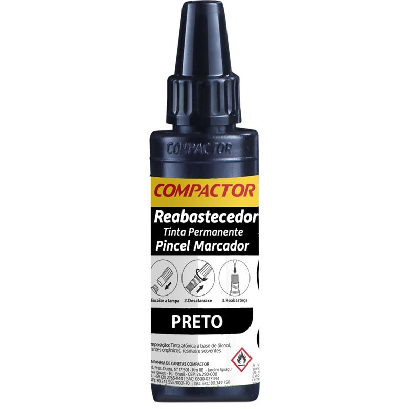 REABASTECEDOR PINCEL ATOMICO COMPACTOR 30ML PRETO