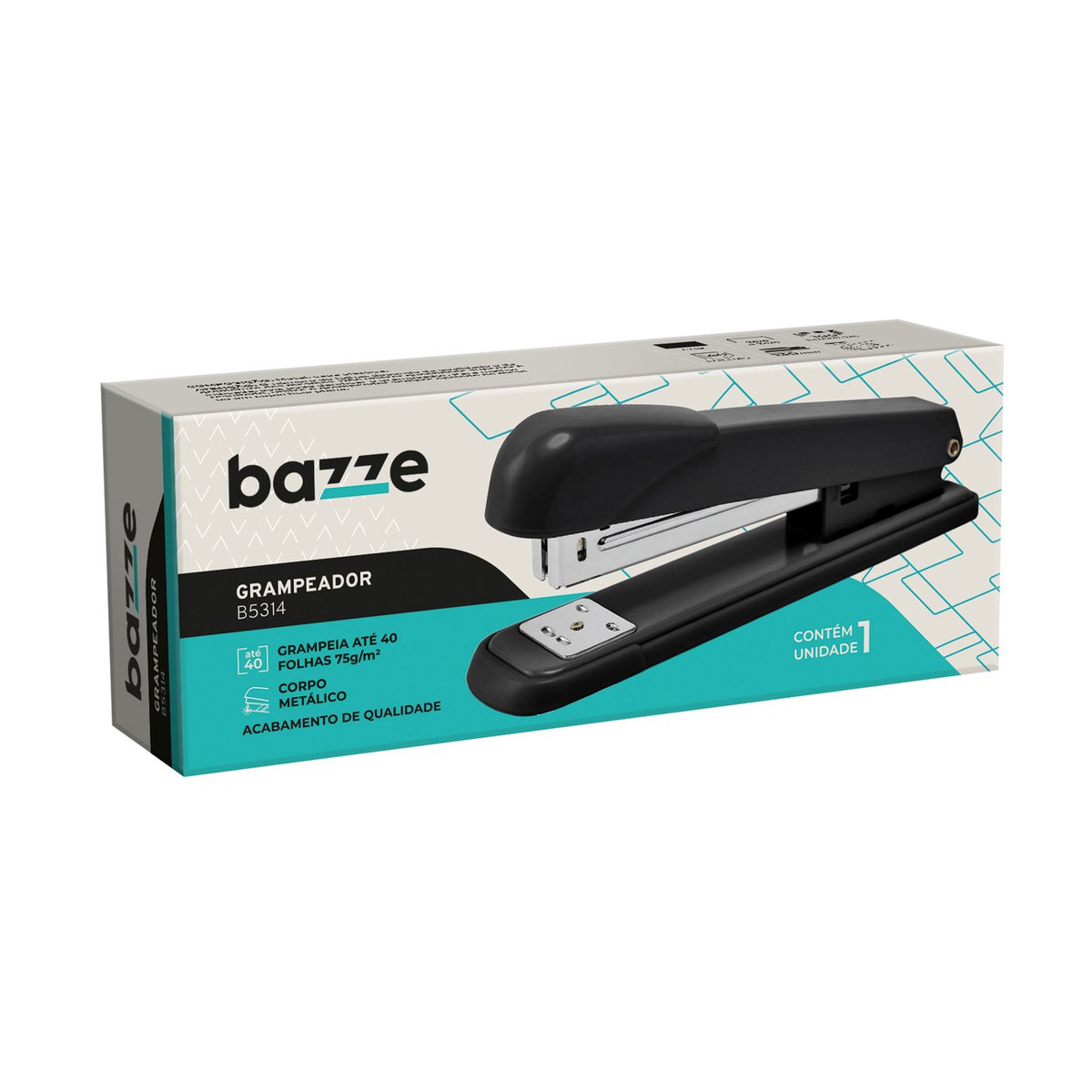 GRAMPEADOR BAZZE METAL 40F PRETO B5314