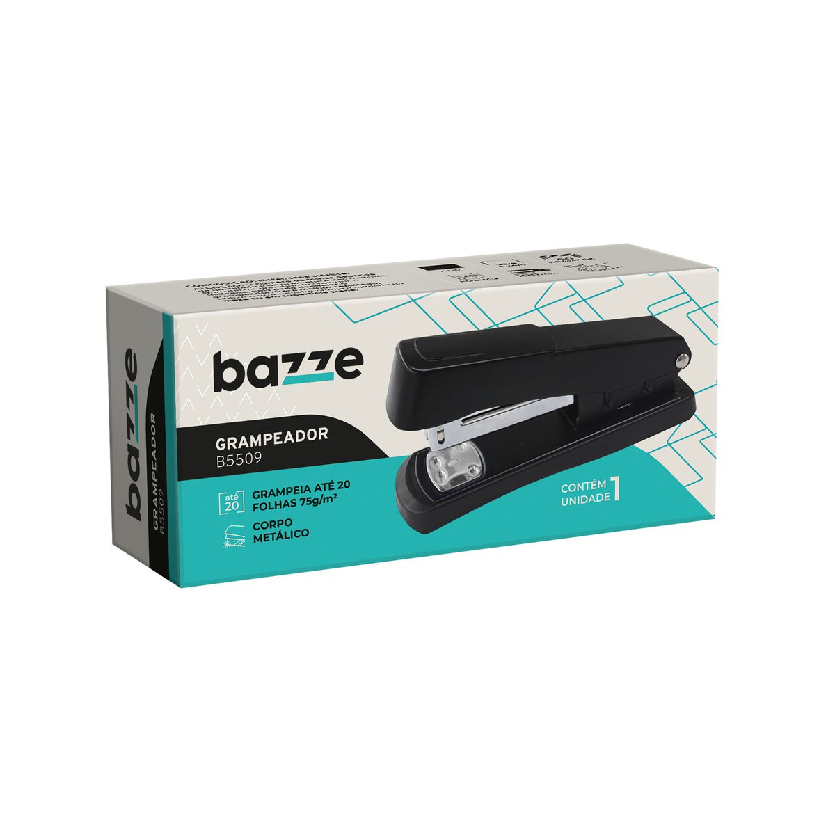 GRAMPEADOR BAZZE METAL 20F PRETO B5509