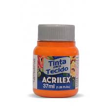 TINTA ACRILEX TECIDO 37M FOSCA 4140 517 LARANJA