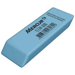 BORRACHA MERCUR CLEAN AZUL C/24