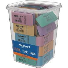 BORRACHA MERCUR CLEAN COLOR POTE C/40PC