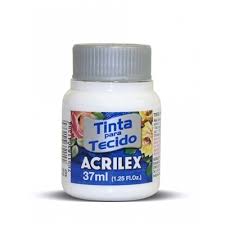 TINTA ACRILEX TECIDO 37M FOSCA 4140 519 BRANCO