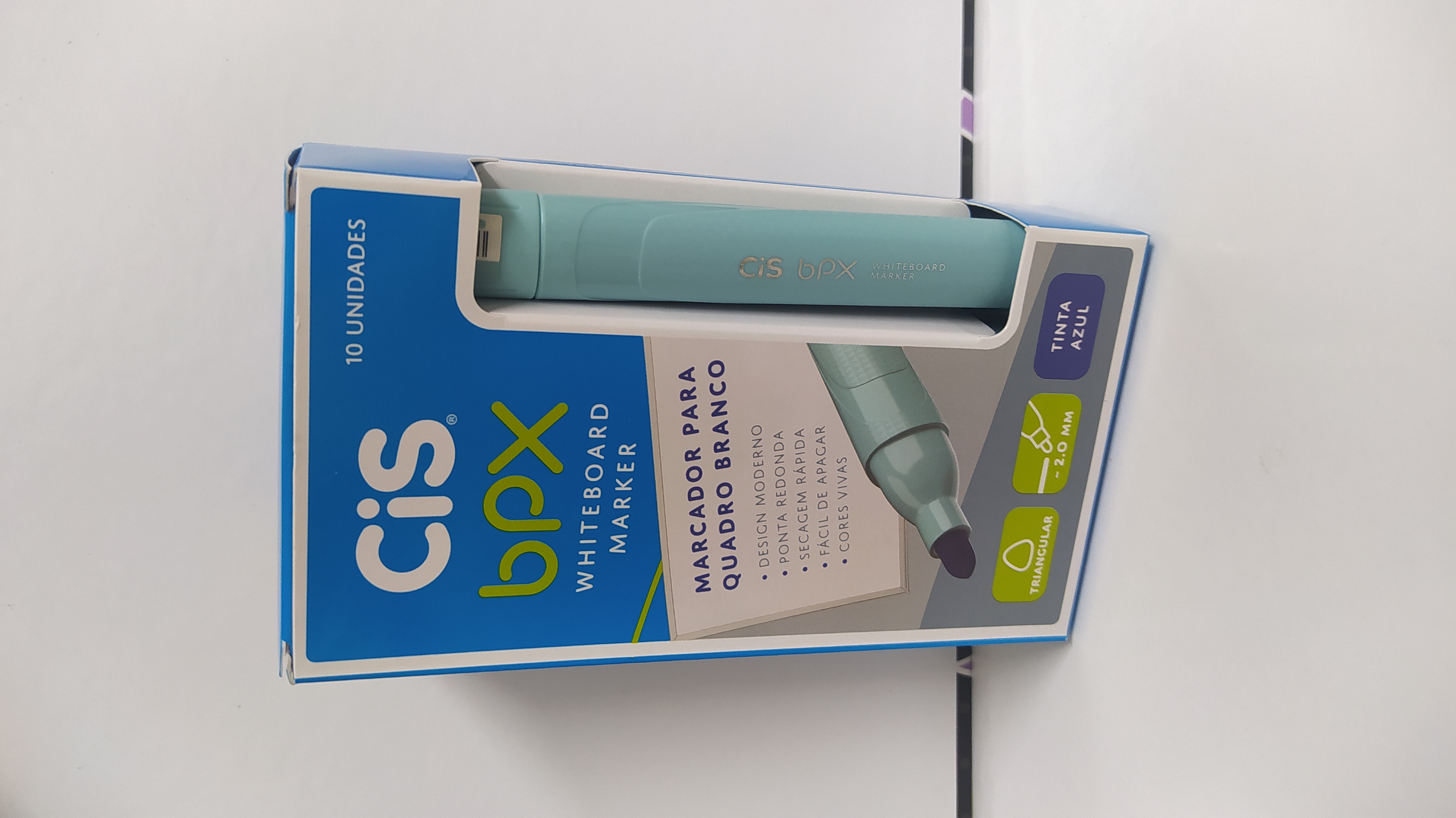 MARCADOR P/QUADRO BRANCO WHITE BOARD MARKER BPX AZUL