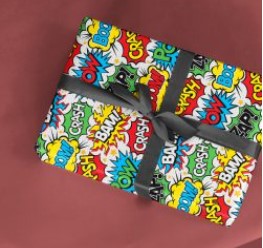 PAPEL PRESENTE VGESSELE C/10 FOLHAS SPLASH POW BOOM 158