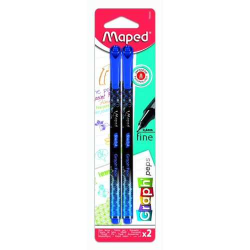 CANETA MAPED GRAPH PEPS PREMIUM C/2 AZUL 749040