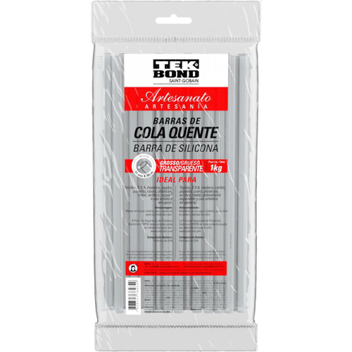 COLA BASTAO SILICONE TEK BOND GROSSA 1KG TRANSPARENTE