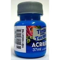 TINTA ACRILEX TECIDO 37M FOSCA 4140 568 AZUL CELESTE