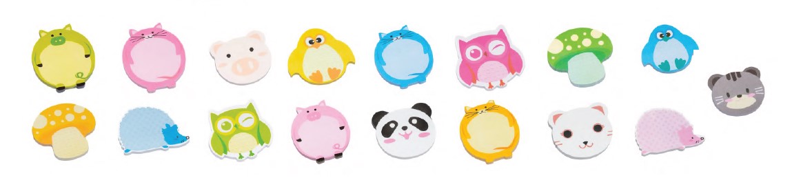 BLOCO BRW SMART NOTES ZOO 45X45 SORTIDO BA0200