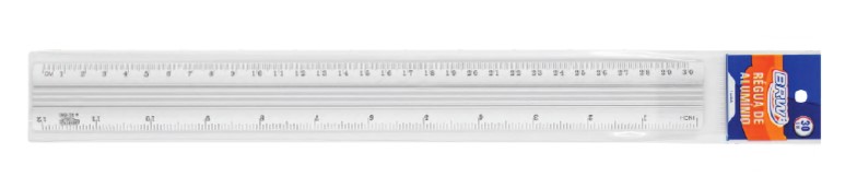 REGUA BRW 30CM ALUMINIO RE1000