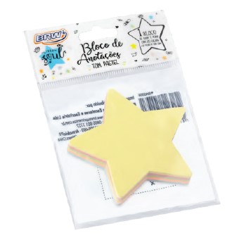 BLOCO BRW SMART NOTES 70X70 ESTRELA BA0003