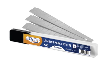 LAMINA ESTILETE BRW ESTREITA 9MM LM0901
