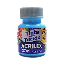 TINTA ACRILEX TECIDO 37M FOSCA 4140 503 AZUL CELESTE
