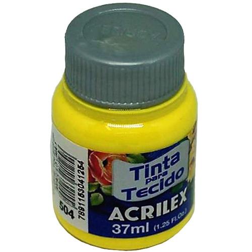 TINTA ACRILEX TECIDO 37M FOSCA 4140 504 AMARELO LIMAO