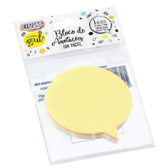 BLOCO BRW SMART NOTES 70X70 BALAO PASTEL 100F BA0005