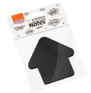 BLOCO BRW SMART NOTES SETA PRETA 70X70 50F BA5001