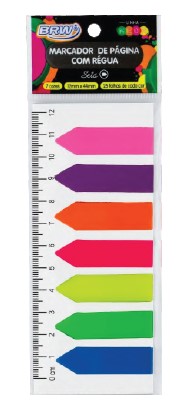 MARCADOR PAGINA BRW SETA NEON 12X44 FL0002