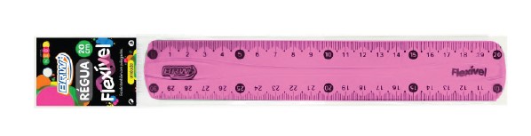 REGUA BRW 20CM FLEXIVEL CORES RE0002