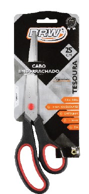 TESOURA BRW ACO INOX BLISTER 25CM TE2502