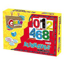 ALINHAVO CARLU NUMERAIS MDF 10 PECAS 3019