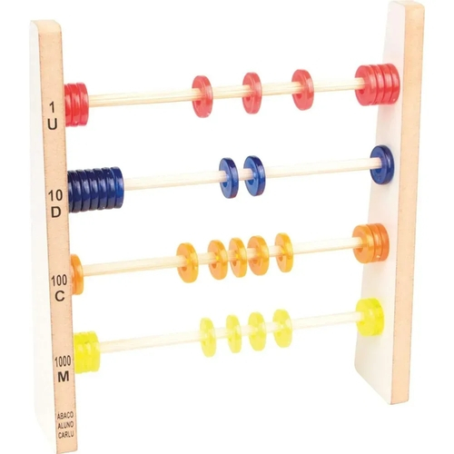 ABACO ALUNO CARLU 40 ARGOLAS TRANSLUCIDAS 1931