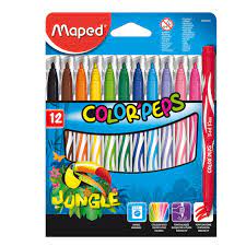 CANETA MAPED HIDROCOR JUMBO COLOR PEPS C/12 845420