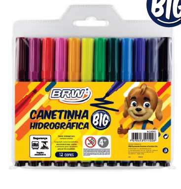 CANETA BRW HIDROCOR BIG C/12 CA8002