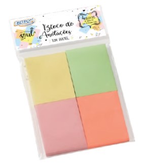 BLOCO BRW 38X51 PASTEL SORTIDO C/4 50F BA3851