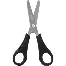 TESOURA BRW ACO COM REGUA 13CM PRETA