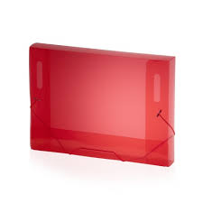 PASTA PLASCONY ELASTICO OFICIO 4CM BASIC A40B VERMELHA