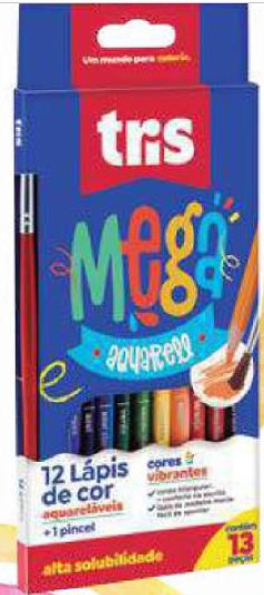 LAPIS DE COR TRIS C/12 MEGA AQUARELL 614984