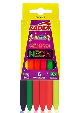 GIZAO DE CERA RADEX C/6 NEON 8480