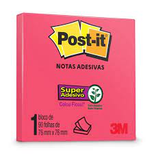 POST-IT 3M 76X76 654 90F ROSA POPPY