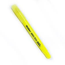 MARCA TEXTO GEL GOLLER CRAYON BLISTER AMARELO G1207