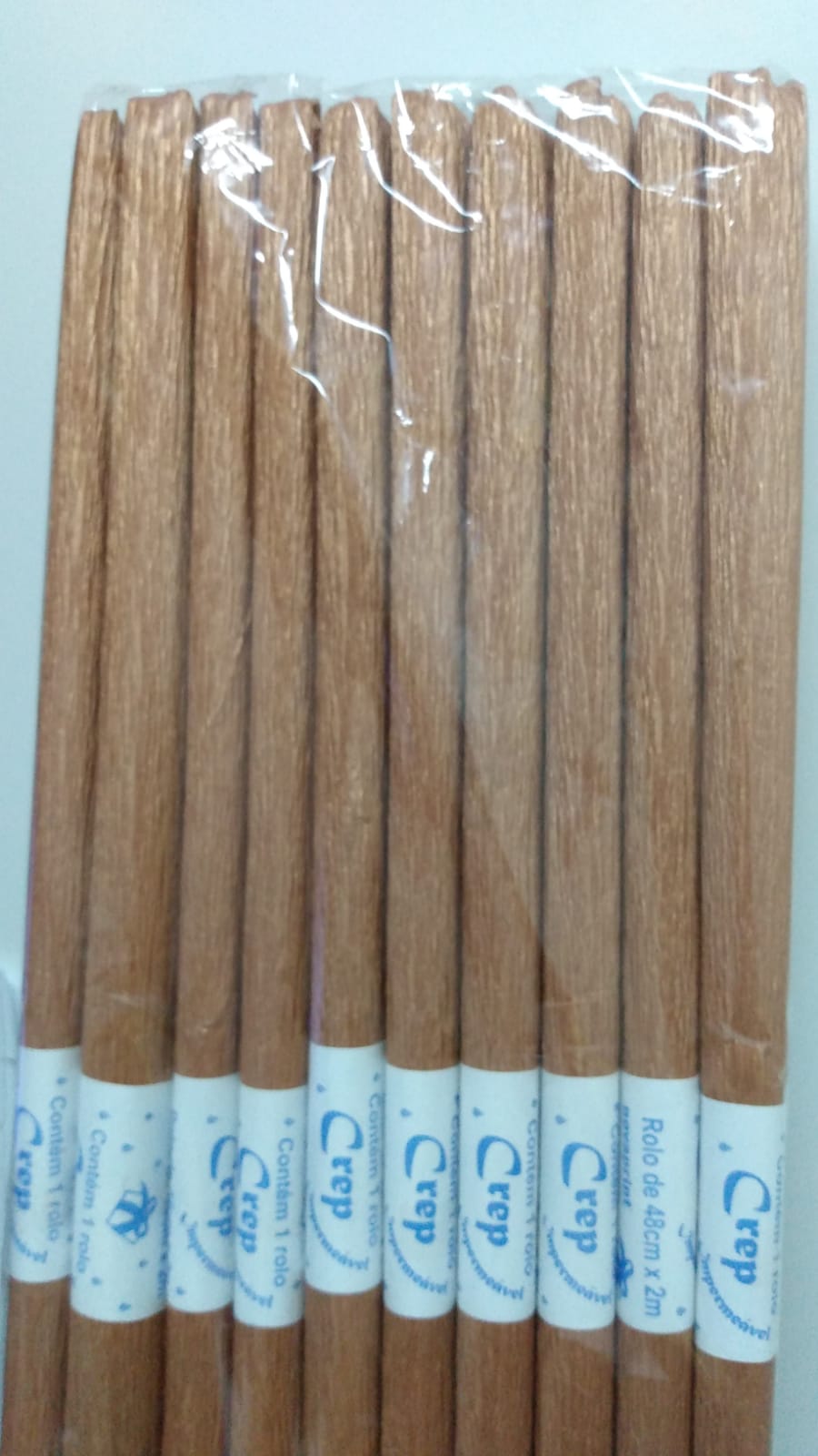 PAPEL CREPOM NOVAPRINT IMPERMEAVEL 48X2M COBRE METALIZADO