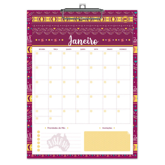 CALENDARIO DAC PLANER PRANCHETA LUME 12F 3015AU