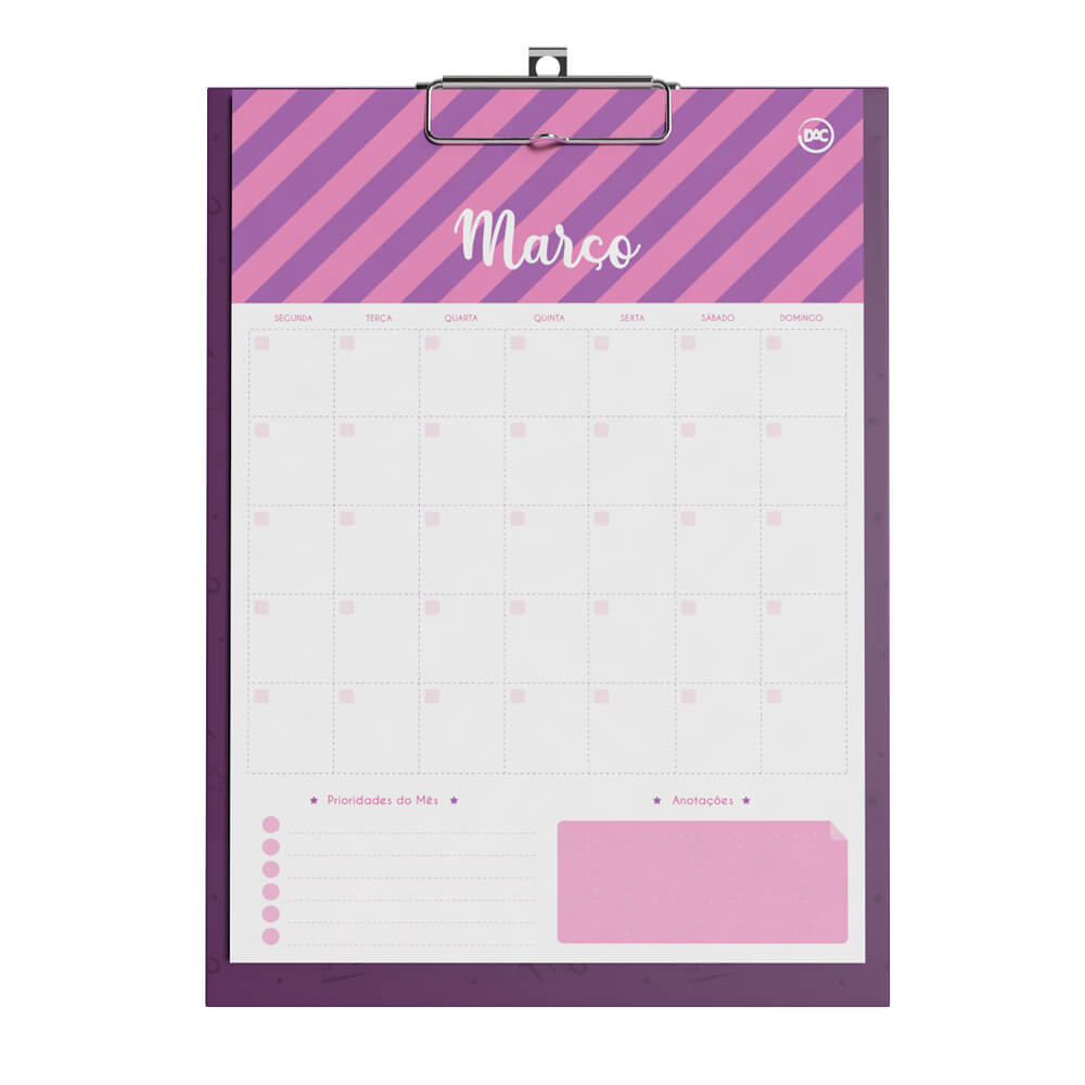 CALENDARIO DAC PLANNER PRANCHETA SIGNO 12F 3101RX