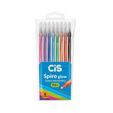 CANETA CIS SPIRO ESF 0.7 GLOW BLISTER C/8